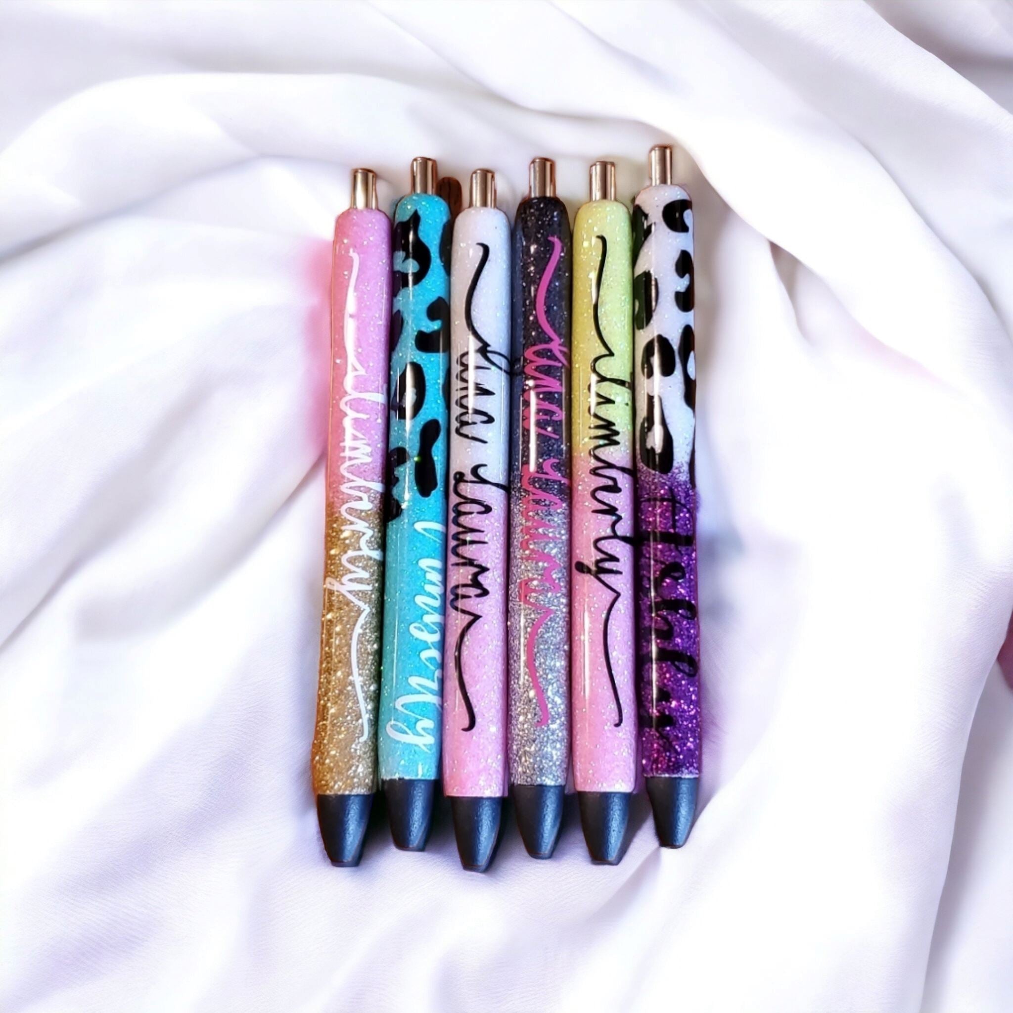 custom glitter pens great for any accasion Gravesfamilycreations